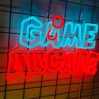 Arcade Gamer Decor Neon Sign USB Powered LED Neon Light for Boy Room Bedroom Wall Decor