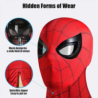 Spiderman Mask Eyes Movable Remote Control Peter Parker Halloween Cosplay Christmas Gifts