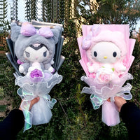 Kuromi My Melody Hello Kitty Cinnamoroll Plush Bouquet Valentine's Day Christmas Graduation Holiday Gift