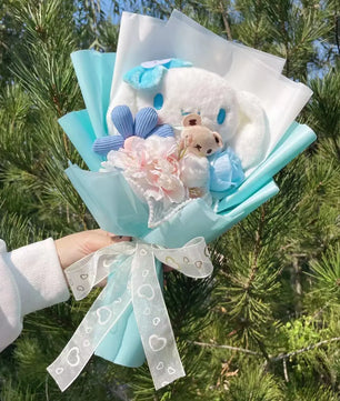 My Melody Kuromi Cinnamoroll Bouquet Plush Doll Toy Gift Box Valentine's Day Christmas Graduation Gifts