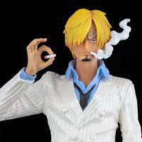 One Piece Series Handheld White Suit Exquisite Model Ornament