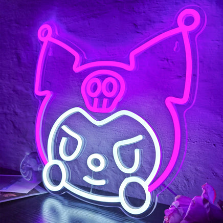 Kuromi Neon Sign Cartoon for Family Bedroom Games Room LED Light Sign Gift