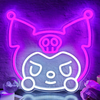 Kuromi Neon Sign Cartoon for Family Bedroom Games Room LED Light Sign Gift