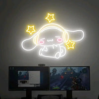 Cinnamoroll Neon Sign Kids Room Decor Game Room Wall Neon Light Sign Gifts