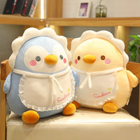 Fat Kawaii Chicken Bear Rabbit Penguin Piggy Dinosaur Plush Pillow Toys Soft Stuffed Animal Chair Cushion Gift