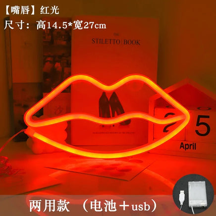 Love LED Neon Sign Light Glowing Valentine's Day Propose Festival Decoration