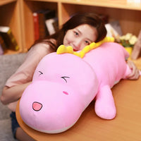 Big Long Cute Dinosaur Plush Toy Soft Cartoon Animal Crocodile Plush Doll Boyfriend Pillow Gift