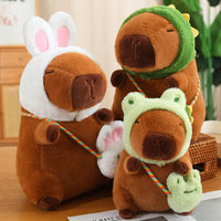 Capybara Plush Toy Simulation Capibara Cosplay Rabbit Dinosaur Dog Frog Decor