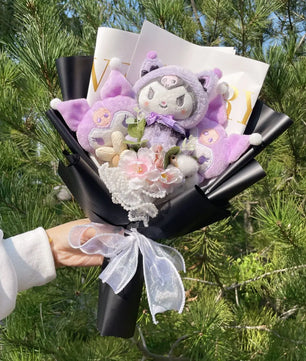 My Melody Kuromi Cinnamoroll Bouquet Plush Doll Toy Gift Box Valentine's Day Christmas Graduation Gifts