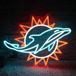 Dolphins Neon Signs For Bedroom Living Room Bar Sport Bar Club Wall Decor Gifts