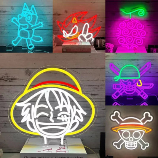 Skull Neon One Piece Wall Decoration USB LED Neon Bedroom Bar Room Party Decoration Gifts