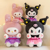 Big Size Kuromi My Melody Plush Stuffed Doll Room Decoration Bed Pillow Gift