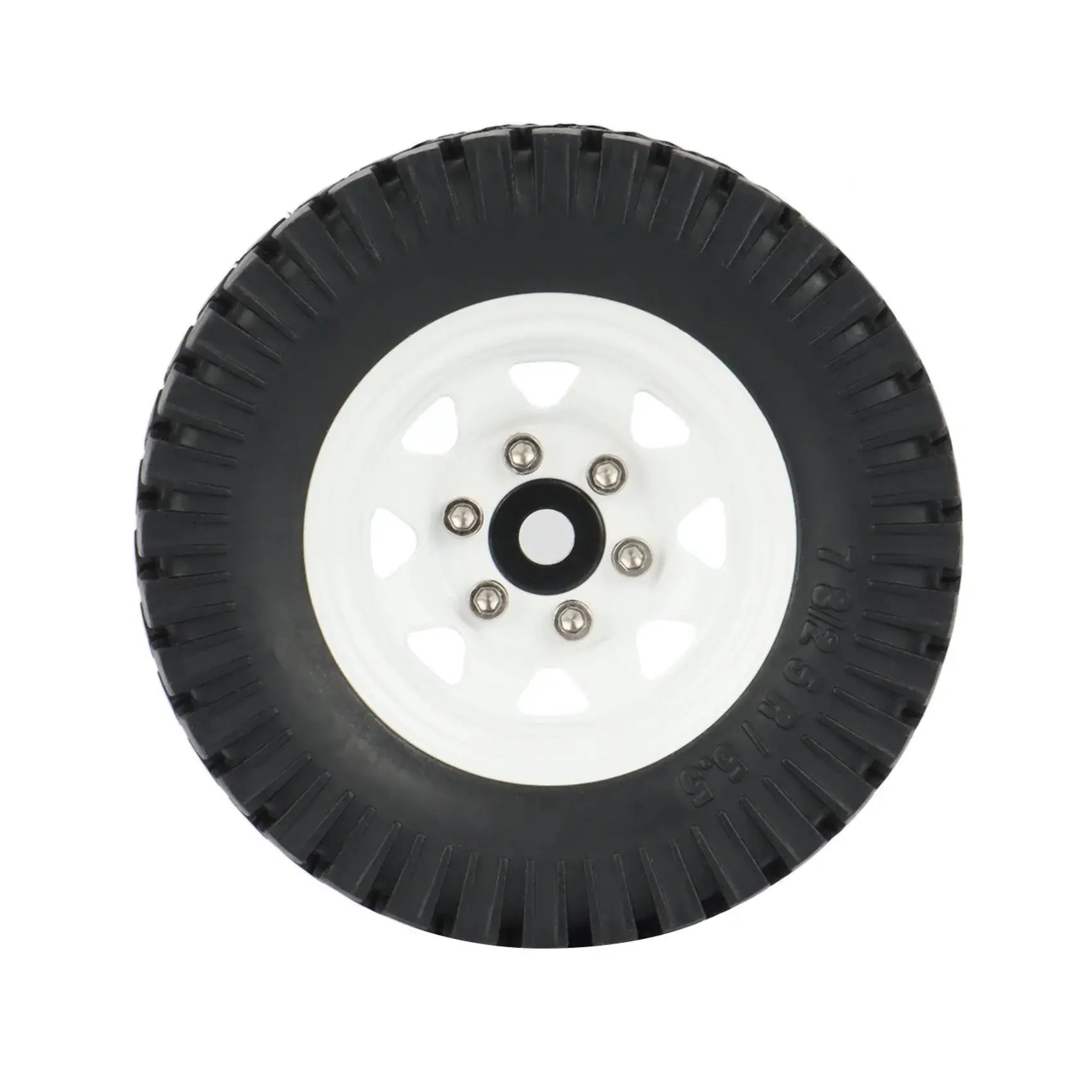 1.55 Metal Beadlock Wheel Rim Tire Set for 1/10 RC Crawler Car