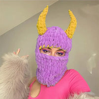 Halloween Knitted Balaclava Hat - Lusy Store LLC 