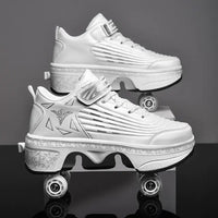 Casual Sneakers Walk Roller Skates