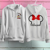 Mickey Mouse Hoodie Vintage White Khaki Hoodie Long Sleeve Hooded Pullover Personality Streetwear