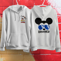 Mickey Mouse Hoodie Vintage White Khaki Hoodie Long Sleeve Hooded Pullover Personality Streetwear