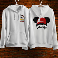 Mickey Mouse Hoodie Vintage White Khaki Hoodie Long Sleeve Hooded Pullover Personality Streetwear