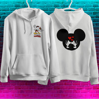 Mickey Mouse Hoodie Vintage White Khaki Hoodie Long Sleeve Hooded Pullover Personality Streetwear