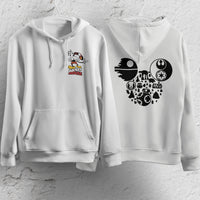 Mickey Mouse Hoodie Vintage White Khaki Hoodie Long Sleeve Hooded Pullover Personality Streetwear