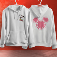 Mickey Mouse Hoodie Vintage White Khaki Hoodie Long Sleeve Hooded Pullover Personality Streetwear