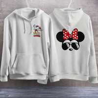 Mickey Mouse Hoodie Vintage White Khaki Hoodie Long Sleeve Hooded Pullover Personality Streetwear