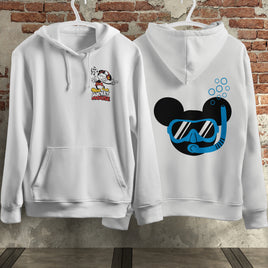 Mickey Mouse Hoodie Vintage White Khaki Hoodie Long Sleeve Hooded Pullover Personality Streetwear