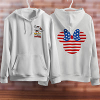 Mickey Mouse Hoodie Vintage White Khaki Hoodie Long Sleeve Hooded Pullover Personality Streetwear