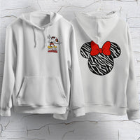 Mickey Mouse Hoodie Vintage White Khaki Hoodie Long Sleeve Hooded Pullover Personality Streetwear