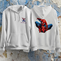 Spider Man Hoodie Casual Clothes Black White Khaki Hoodie Long Sleeve Hooded Pullover Personality Streetwear