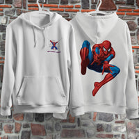 Spider Man Hoodie Casual Clothes Black White Khaki Hoodie Long Sleeve Hooded Pullover Personality Streetwear