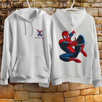 Spider Man Hoodie Casual Clothes Black White Khaki Hoodie Long Sleeve Hooded Pullover Personality Streetwear