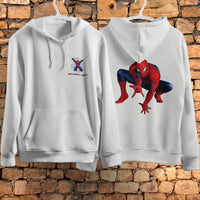 Spider Man Hoodie Casual Clothes Black White Khaki Hoodie Long Sleeve Hooded Pullover Personality Streetwear