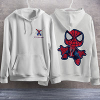 Spider Man Hoodie Casual Clothes Black White Khaki Hoodie Long Sleeve Hooded Pullover Personality Streetwear