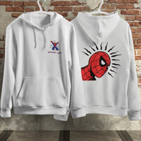 Spider Man Hoodie Casual Clothes Black White Khaki Hoodie Long Sleeve Hooded Pullover Personality Streetwear