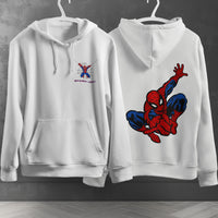 Spider Man Hoodie Casual Clothes Black White Khaki Hoodie Long Sleeve Hooded Pullover Personality Streetwear