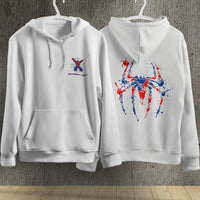 Spider Man Hoodie Casual Clothes Black White Khaki Hoodie Long Sleeve Hooded Pullover Personality Streetwear