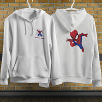 Spider Man Hoodie Casual Clothes Black White Khaki Hoodie Long Sleeve Hooded Pullover Personality Streetwear