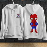 Spider Man Hoodie Casual Clothes Black White Khaki Hoodie Long Sleeve Hooded Pullover Personality Streetwear