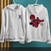 Spider Man Hoodie Casual Clothes Black White Khaki Hoodie Long Sleeve Hooded Pullover Personality Streetwear