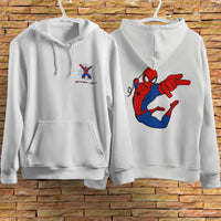 Spider Man Hoodie Casual Clothes Black White Khaki Hoodie Long Sleeve Hooded Pullover Personality Streetwear