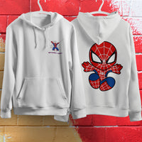 Spider Man Hoodie Casual Clothes Black White Khaki Hoodie Long Sleeve Hooded Pullover Personality Streetwear