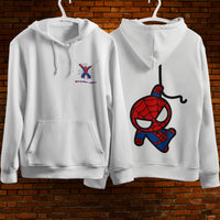 Spider Man Hoodie Casual Clothes Black White Khaki Hoodie Long Sleeve Hooded Pullover Personality Streetwear