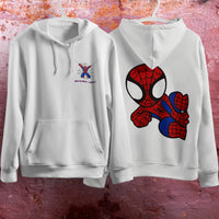 Spider Man Hoodie Casual Clothes Black White Khaki Hoodie Long Sleeve Hooded Pullover Personality Streetwear