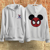 Spider Man Hoodie Casual Clothes Black White Khaki Hoodie Long Sleeve Hooded Pullover Personality Streetwear