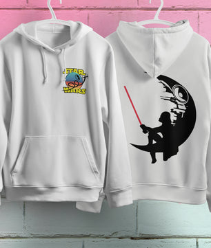 Star Wars Hoodie Vintage White Khaki Hoodie For Mens Womens Hooded Pullover Personality Streetwear