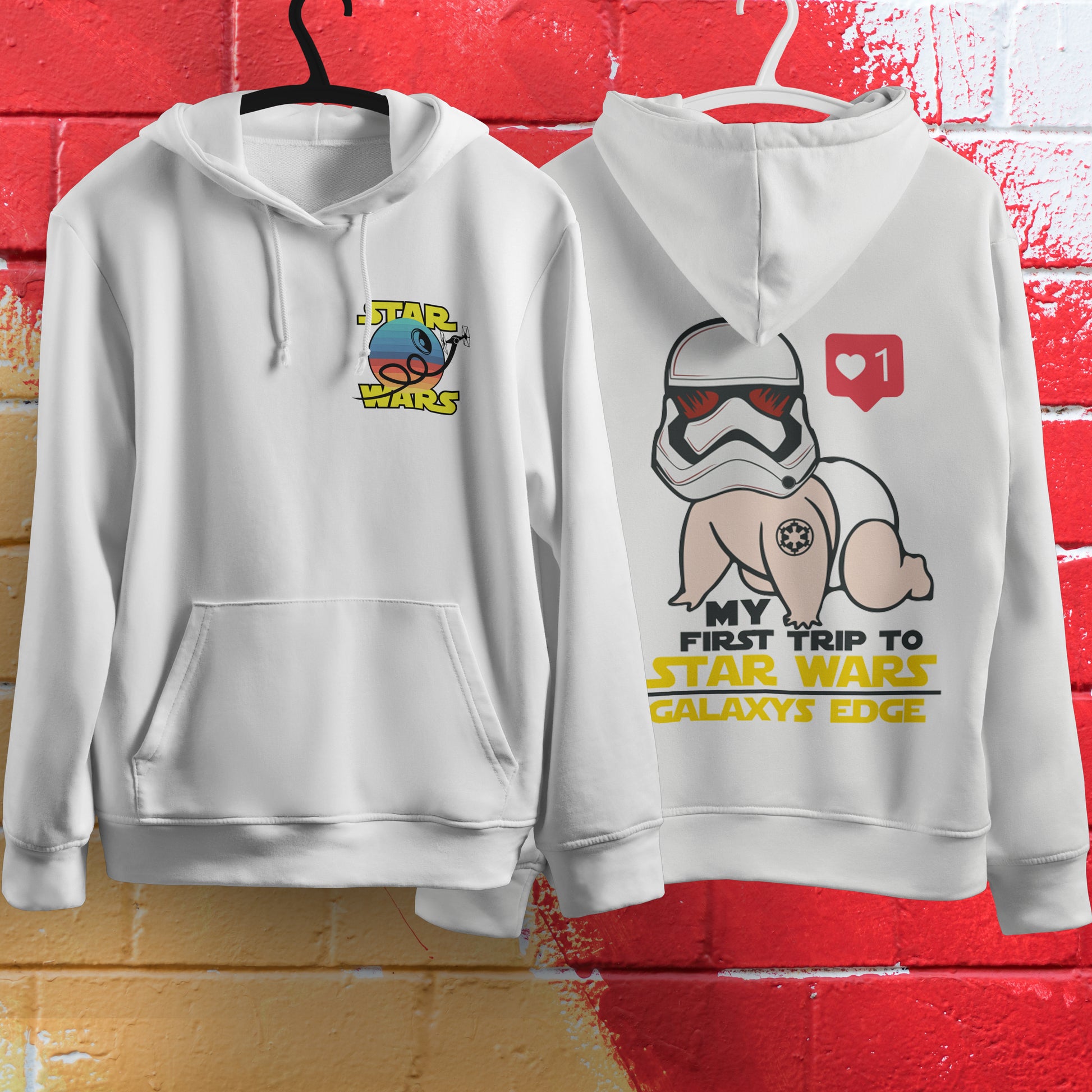 Star Wars Hoodie Vintage White Khaki Hoodie For Mens Womens Hooded Pullover Personality Streetwear