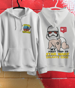 Star Wars Hoodie Vintage White Khaki Hoodie For Mens Womens Hooded Pullover Personality Streetwear