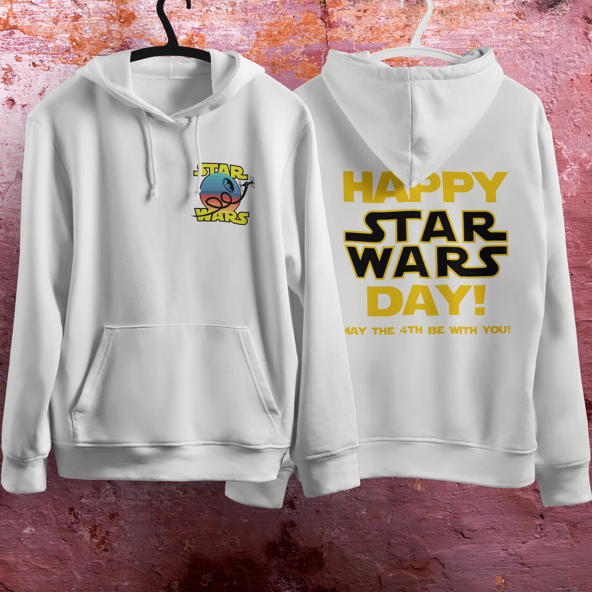 Star Wars Hoodie Vintage White Khaki Hoodie For Mens Womens Hooded Pullover Personality Streetwear