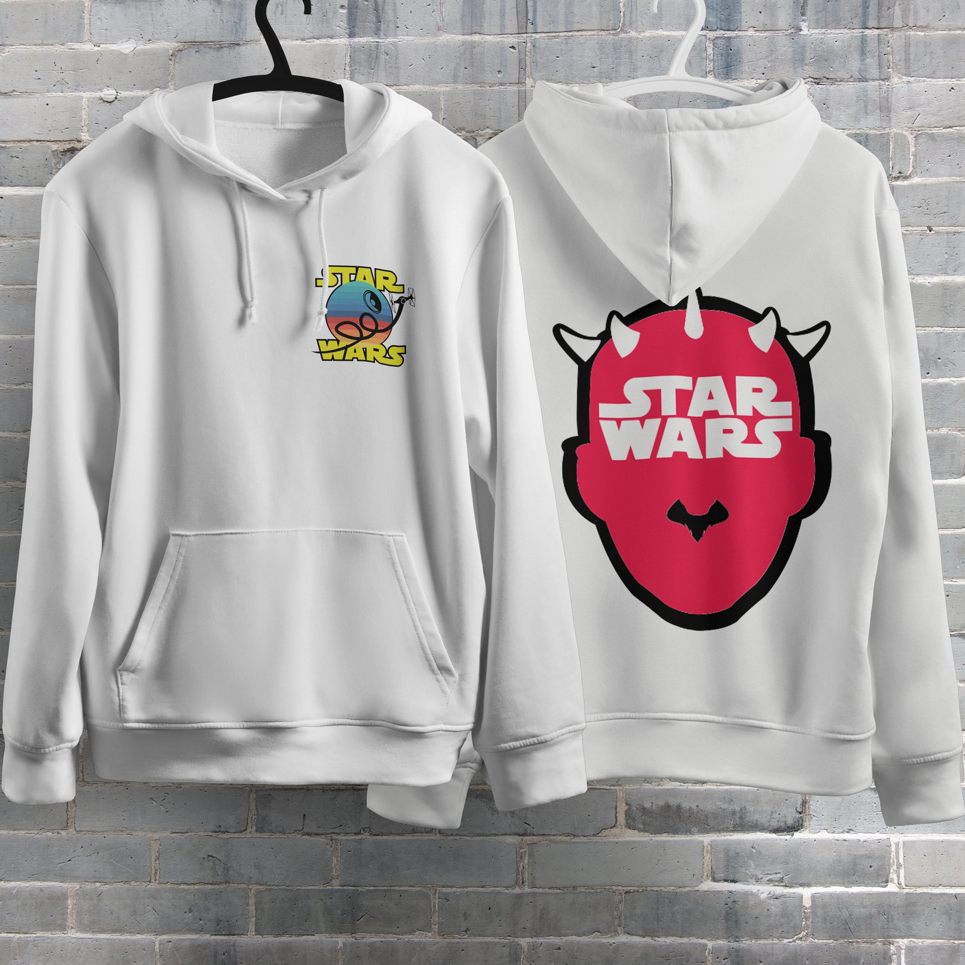 Star Wars Hoodie Vintage White Khaki Hoodie For Mens Womens Hooded Pullover Personality Streetwear